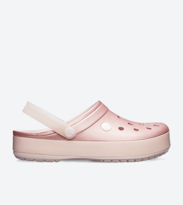 Cut Out Detail Sling Back Closure Stylish Clogs - Pink