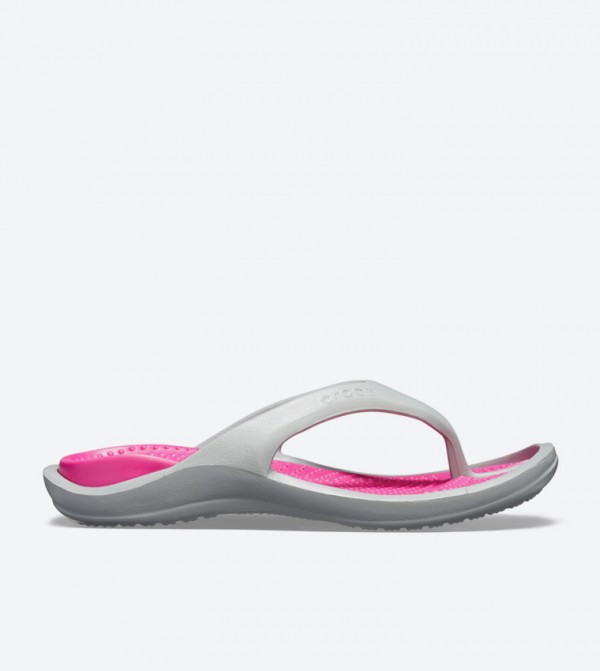 Athens Round Toe Flip Flops - Grey 10024-0FS