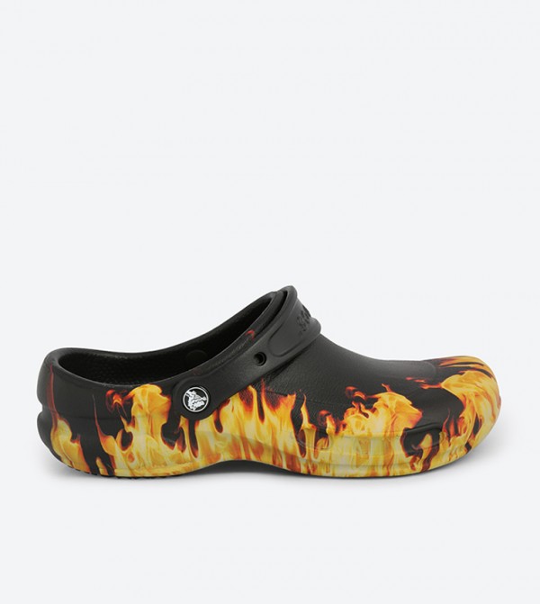 Bistro Graphic Clogs - Black
