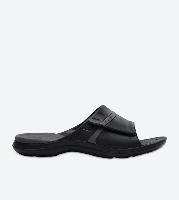 Modi Round Toe Sports Slides - Black 204144-02S