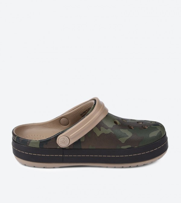 Crocband Graphic Clog - Nude