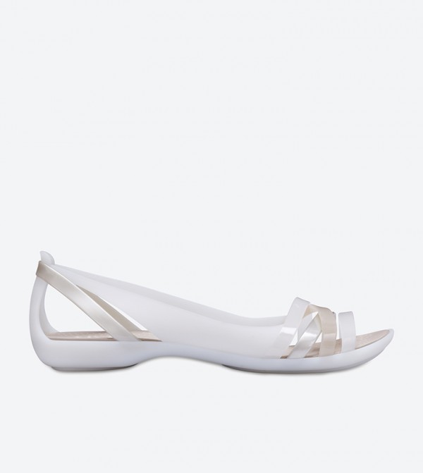 Isabella Huarache Sandals - White