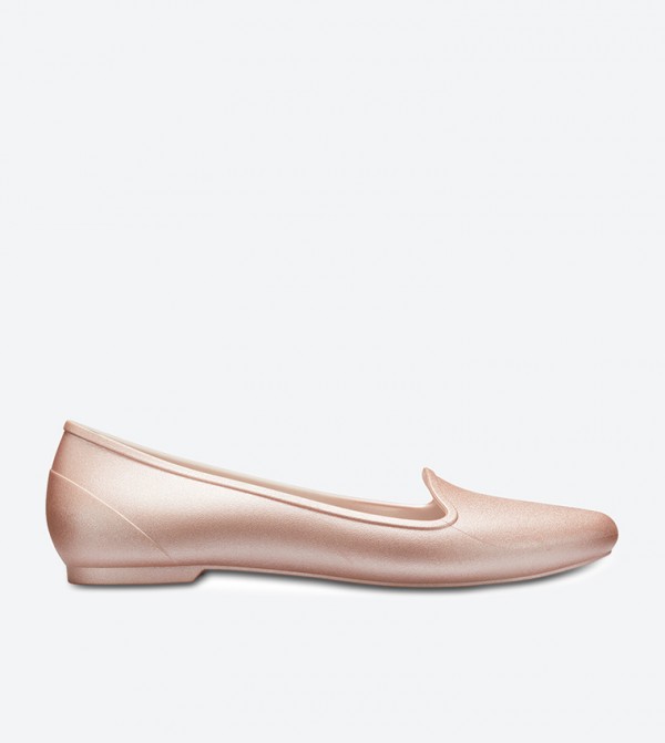 Eve Metallic Ballerinas - Rose Gold