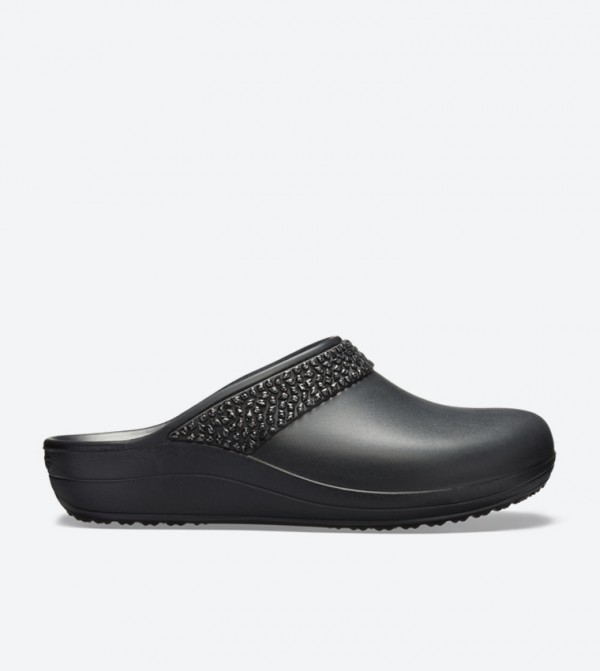 Sloane Diamante Open Back Clog - Black 205307-060