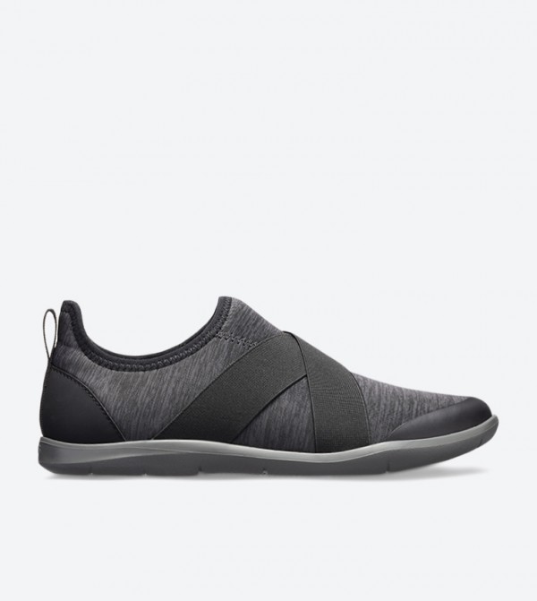 Swiftwater Cross Strap Heather Effect Slip-Ons - Black 205346-0DD