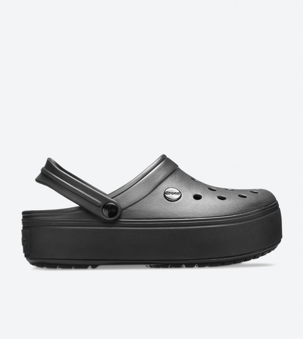 Cut Out Detail Sling Back Closure Trendy Clogs - Black