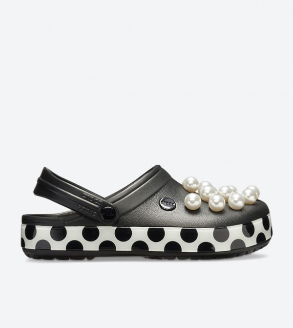 CB Timeless Clash Pearls Embroidered Clogs - Black 205438-0EC