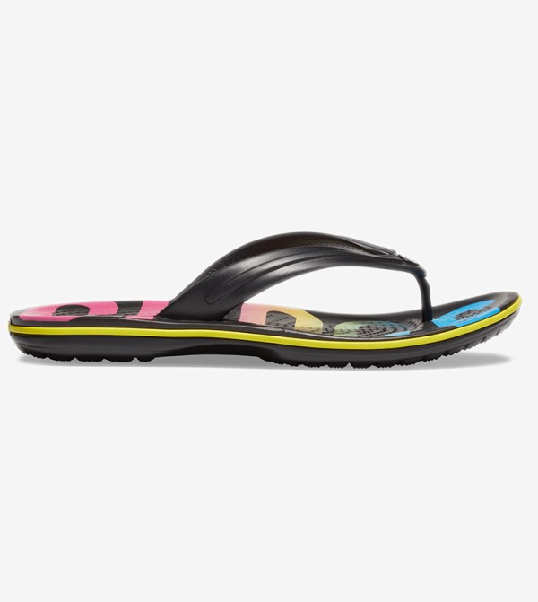 Crocband Printed Flip - Black 205943-0C4